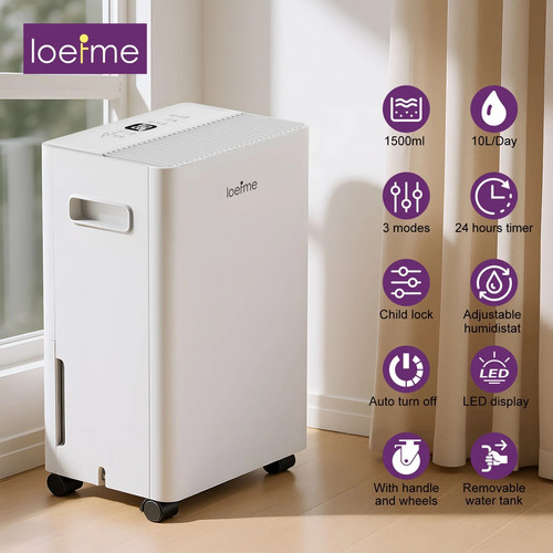 10l day portable dehumidifier - 10l/day,